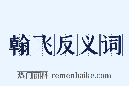 翰飞反义词是什么意思的图片